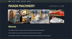 Desktop Screenshot of maxonmachinery.com.au