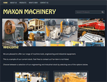 Tablet Screenshot of maxonmachinery.com.au